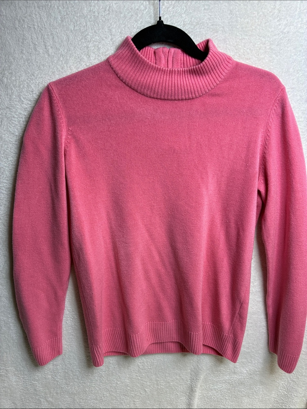 Appleseed's Pink Ribbed Cowl Neck Sweater